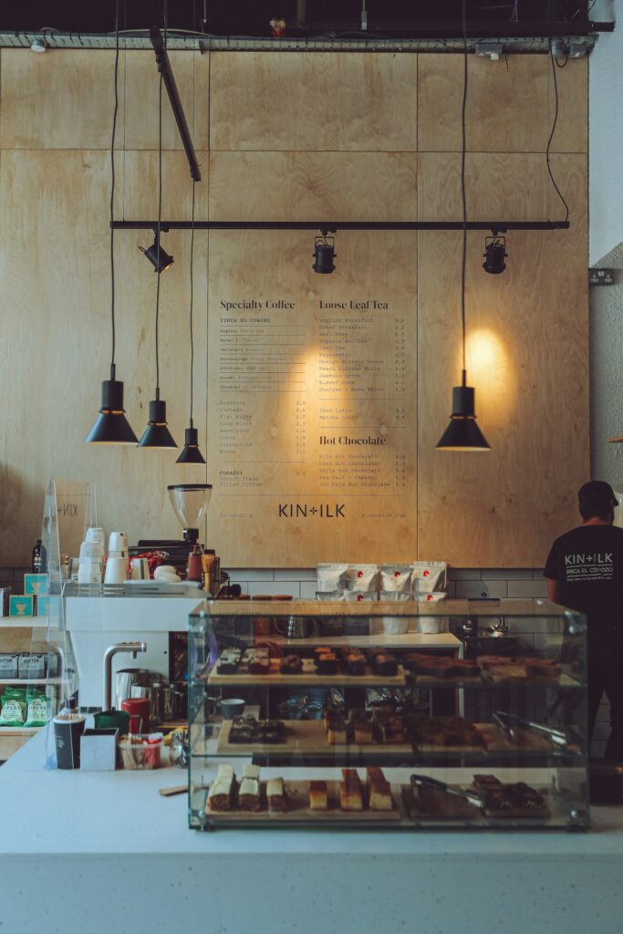 Cosy specialty coffee shop interior in Kampong Glam, Singapore